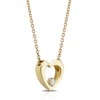 Thumbnail Image 1 of 9ct Yellow Gold Diamond Heart Pendant