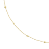 Thumbnail Image 0 of 9ct Yellow Gold 18 Inch Beaded Station Chain
