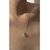 Thumbnail Image 3 of CARAT* LONDON 9ct White Gold Green Stone Pendant