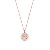 Thumbnail Image 1 of Michael Kors Brilliance 14ct Rose Gold Plated Disc Pendant