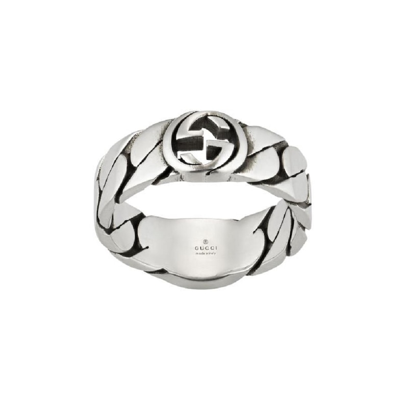 Gucci Interlocking Silver Ring Q