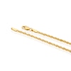 Thumbnail Image 2 of 9ct Yellow Gold Rope Chain T-Bar Necklace