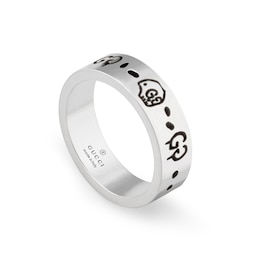 Gucci G Ghost Sterling Silver Ring (Size K-L)