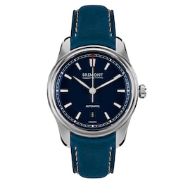 Bremont Airco Mach 3 Men's Blue Leather Strap Watch