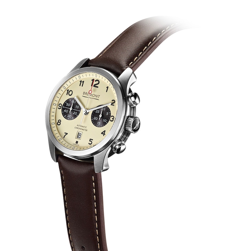 Main Image 2 of Bremont ALT1-C Men's Cream Dial & Brown Leather Strap Watch