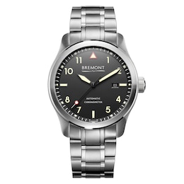 Bremont SOLO Black Men's Stainless Steel Bracelet Watch