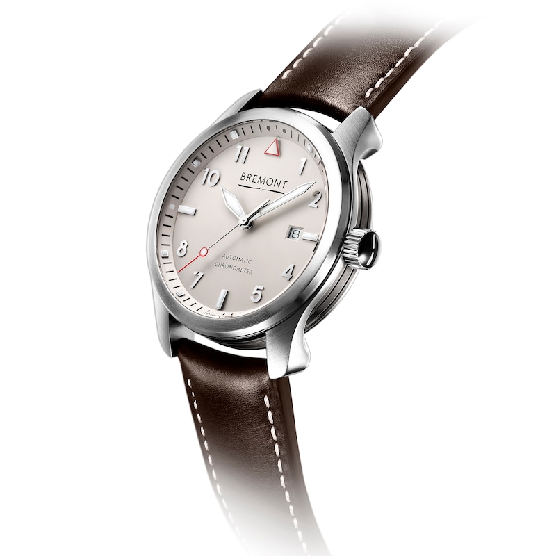 Main Image 2 of Bremont SOLO 43 Men's Stainless Steel Leather Strap Watch