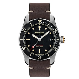 Bremont Supermarine S301 Men's 40mm Brown Leather Strap Watch