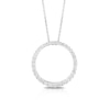 Thumbnail Image 1 of 18ct White Gold 1ct Total Diamond Circle Pendant