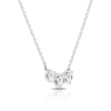 Thumbnail Image 1 of 18ct White Gold 1ct Total Diamond Triple Necklace