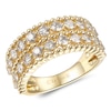 Thumbnail Image 0 of Le Vian 14ct Yellow Gold 1.37ct Diamond Dual Row Ring