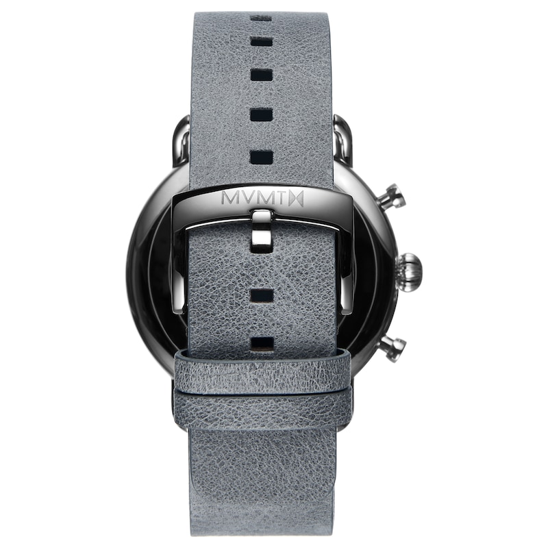 Main Image 3 of MVMT Blacktop Men's Grey Leather Strap Watch