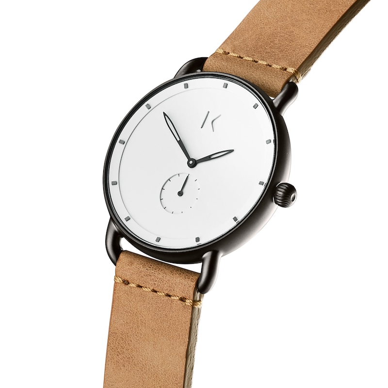 Main Image 2 of MVMT Revolver Men's Tan Leather Strap Watch