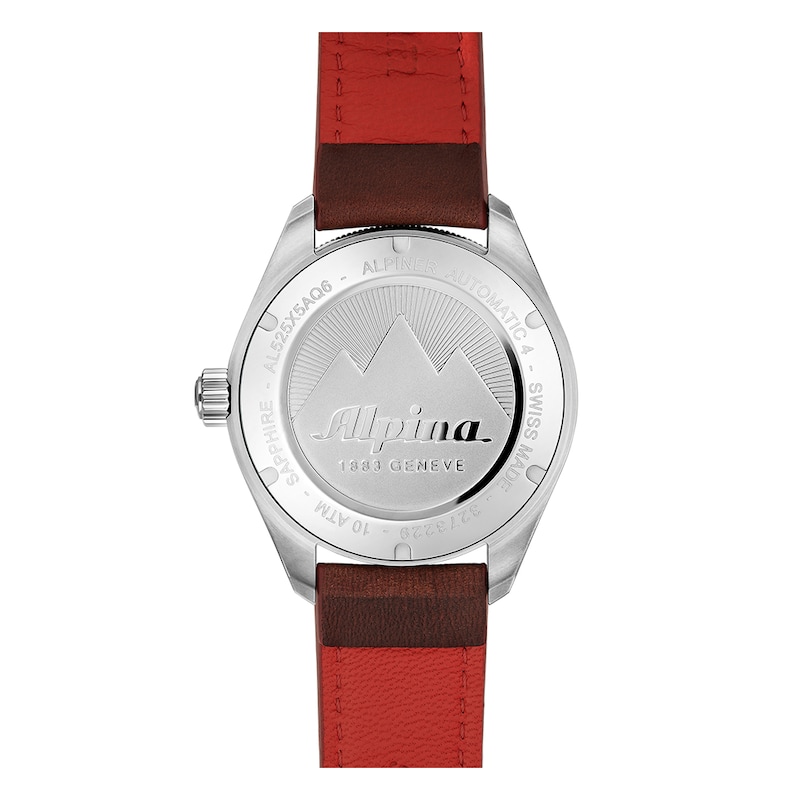 Main Image 3 of Alpina Alpiner 4 Men's Automatic Brown Leather Strap Watch