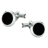 Thumbnail Image 0 of Montblanc Stainless Steel Black Onyx Round Cufflinks
