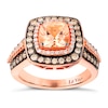 Thumbnail Image 0 of Le Vian 14ct Rose Gold Morganite & 0.69ct Diamond Ring