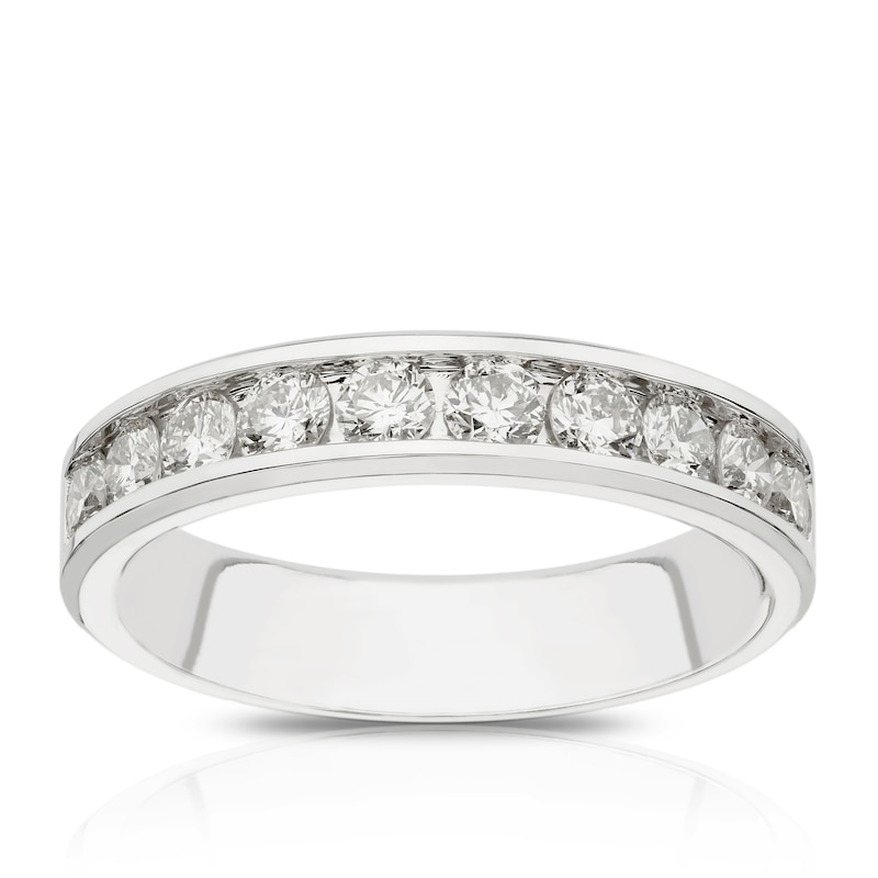 Main Image 1 of 14ct White Gold 0.75ct Diamond Channel Set Eternity Ring