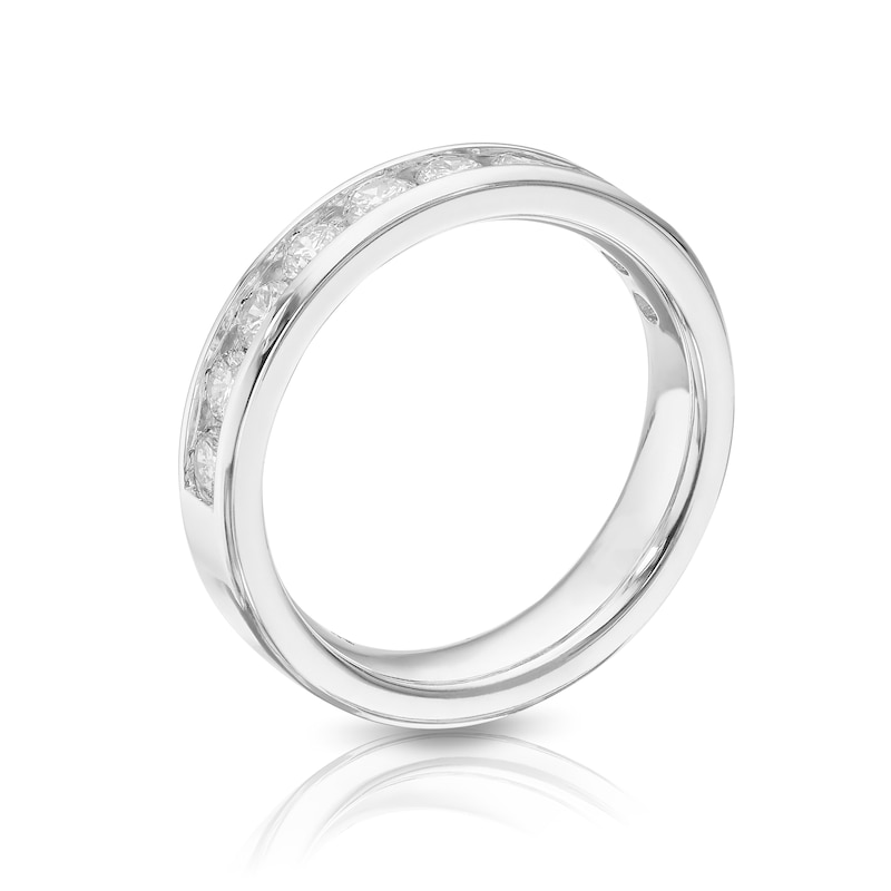 Main Image 3 of 14ct White Gold 0.75ct Diamond Channel Set Eternity Ring