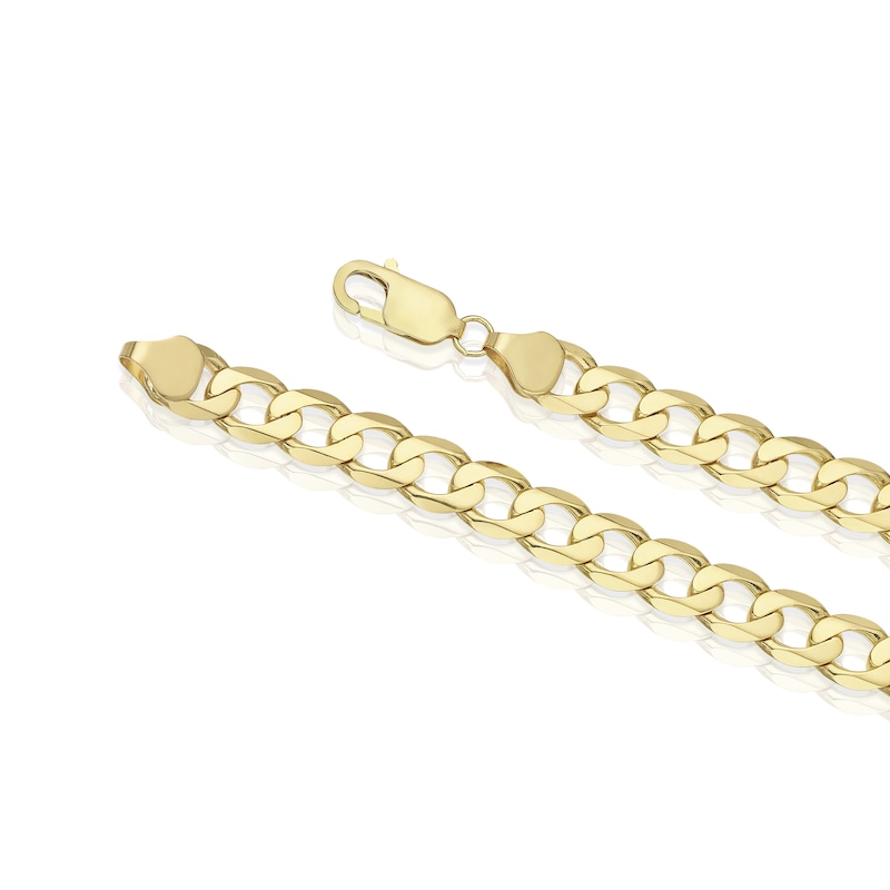 9ct Yellow Gold Men's 22 Inch Solid Curb Chain