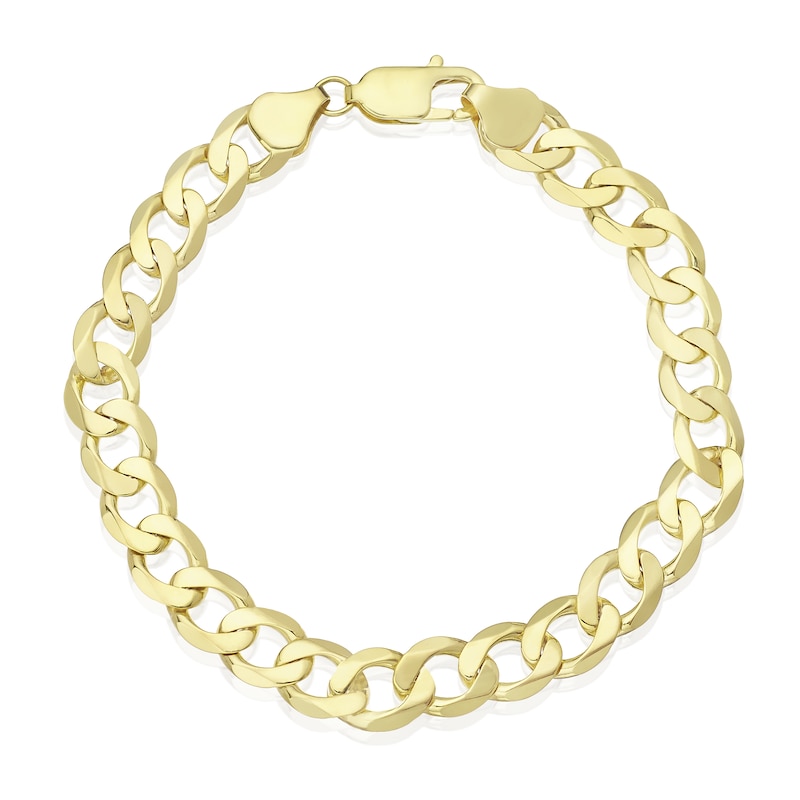 9ct Yellow Gold 8.5'' Solid Curb Chain | Ernest Jones