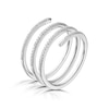 Thumbnail Image 1 of 9ct White Gold 0.25ct Diamond Spiral Ring