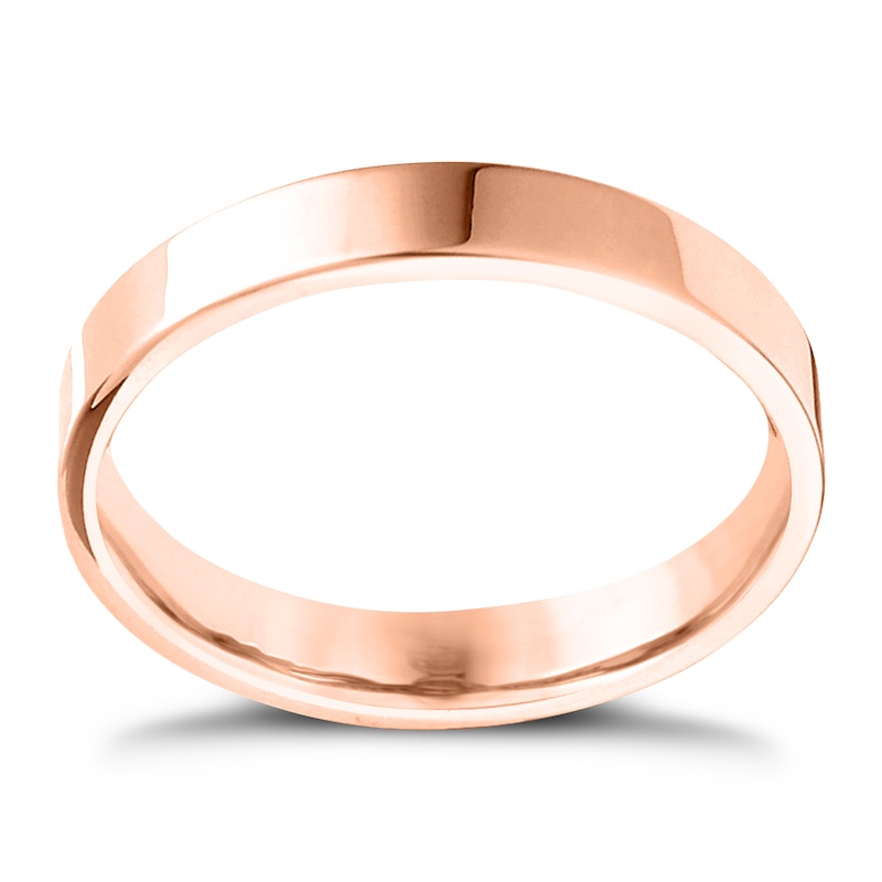 Main Image 1 of 14ct Rose Gold Extra Heavyweight Flat Court Ring 2mm