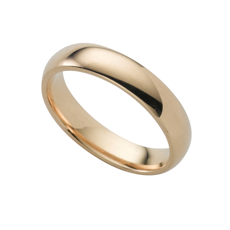 Main Image 1 of 14ct Yellow Gold Super Heavyweight Court Ring 4mm