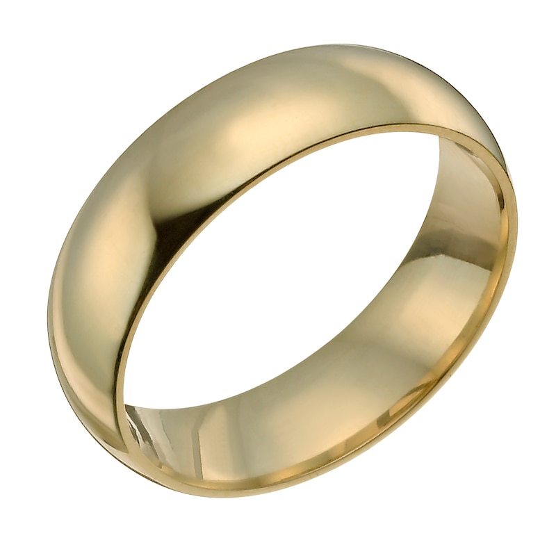 Main Image 1 of 14ct Yellow Gold Super Heavyweight Court Ring 7mm