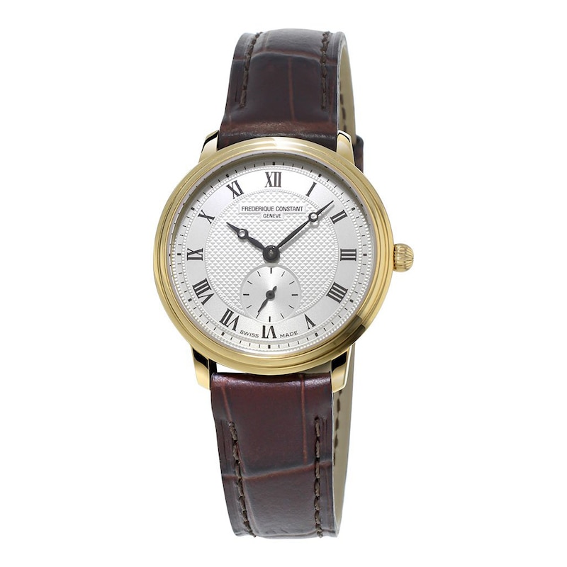 Main Image 1 of Frederique Constant Slimline Ladies Yellow Gold Plated Watch