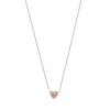 Thumbnail Image 1 of Emporio Armani Rose Gold Plated Silver CZ Heart Necklace