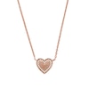 Thumbnail Image 2 of Emporio Armani Rose Gold Plated Silver CZ Heart Necklace