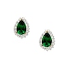 Thumbnail Image 0 of CARAT* LONDON Eleanor Silver Green Stone Stud Earrings
