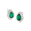 Thumbnail Image 4 of CARAT* LONDON Eleanor Silver Green Stone Stud Earrings