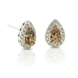 Le Vian 14ct White Gold 0.69ct Chocolate Diamond Earrings