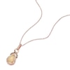 Thumbnail Image 2 of 14ct Rose Gold 0.29ct Chocolate Diamond & Opal Pendant