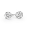 Thumbnail Image 1 of 9ct White Gold 0.25ct Total Diamond Cluster Stud Earrings