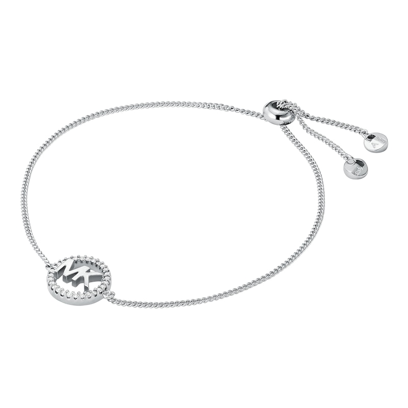 Main Image 1 of Michael Kors Sterling Silver 7&quot; Logo Slider Bracelet