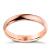 Thumbnail Image 1 of 9ct Rose Gold 3mm Extra Heavyweight D Shape Ring