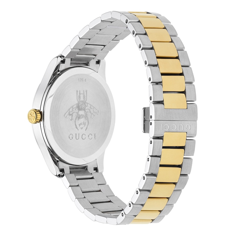 Gucci G-Timeless Unisex Cat Two-Tone Bracelet Watch