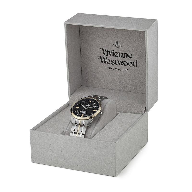 Vivienne Westwood Eastend Ladies' Black Dial & Two-Tone Bracelet Watch