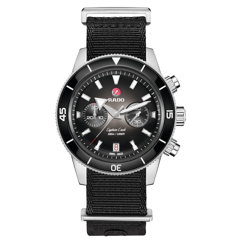 Rado Captain Cook 37mm Automatic Chronograph Bracelet Watch