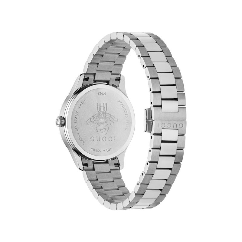 Gucci G-Timeless Gold-Tone Dial & Stainless Steel Bracelet Watch