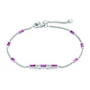 Thumbnail Image 0 of Gucci Link to Love 18ct White Gold 7 Inch & Rubellite Bracelet