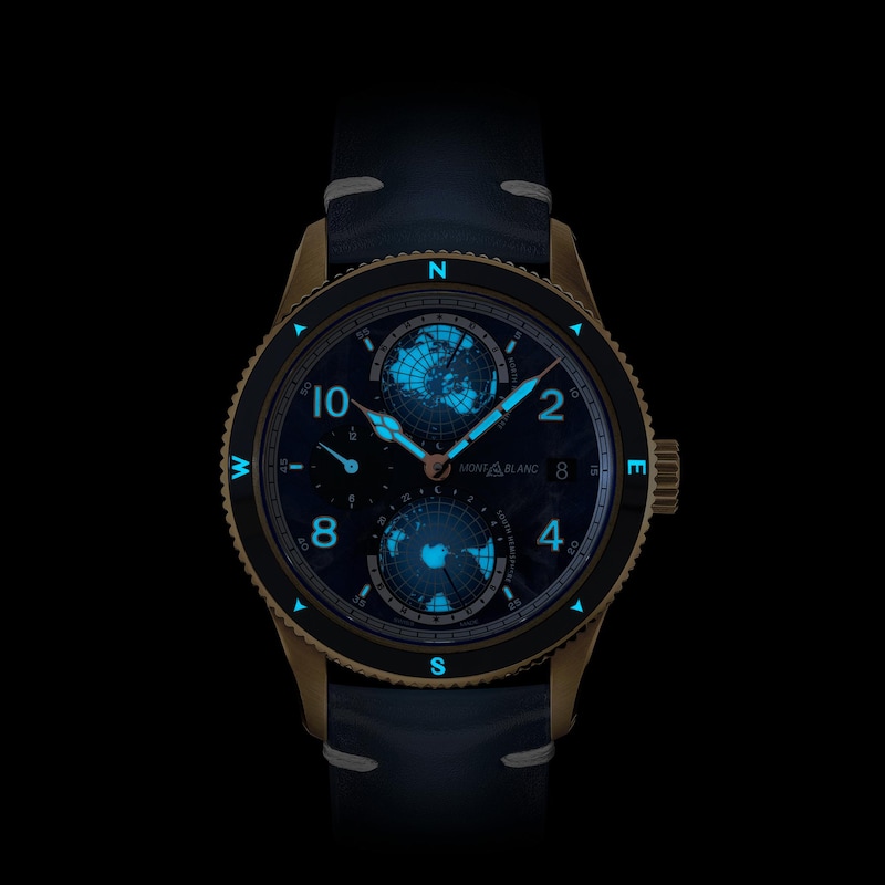 Main Image 5 of Montblanc Zero Oxygen Men's Limited Edition Leather Watch