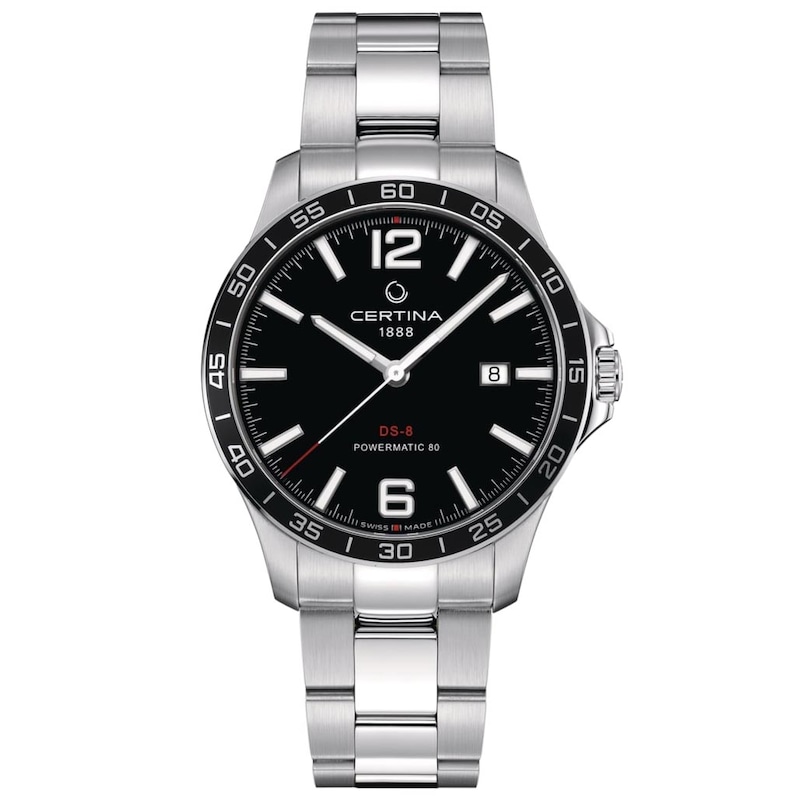 Certina DS-8 Powermatic 80 Black Dial & Stainless Steel Watch