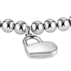 Thumbnail Image 1 of BOSS Beads Ladies' Stainless Steel 7 Inch Heart Bracelet