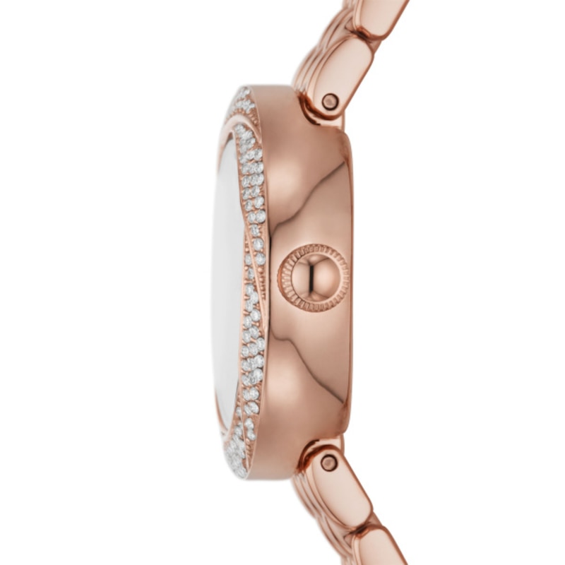 Main Image 3 of Emporio Armani Ladies' Twisted Bezel Rose Gold Tone Stainless Steel Watch