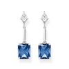 Thumbnail Image 1 of Thomas Sabo Ocean Wave Silver & Blue Cubic Zirconia Earrings