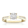 Thumbnail Image 0 of 9ct Yellow Gold 0.25ct Diamond Cluster Ring