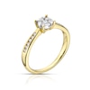 Thumbnail Image 1 of 9ct Yellow Gold 0.25ct Diamond Cluster Ring